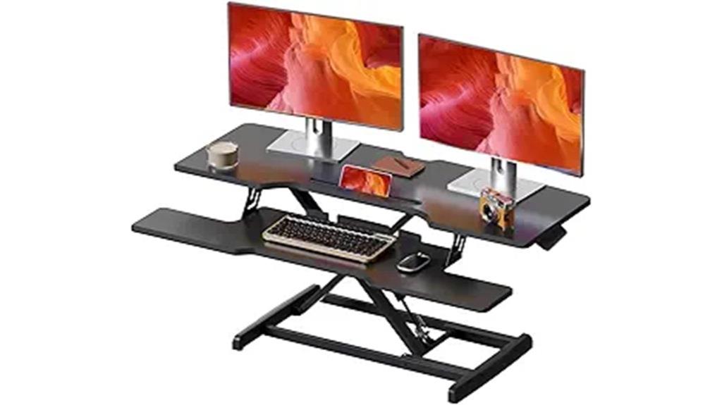 42 inch height adjustable desk