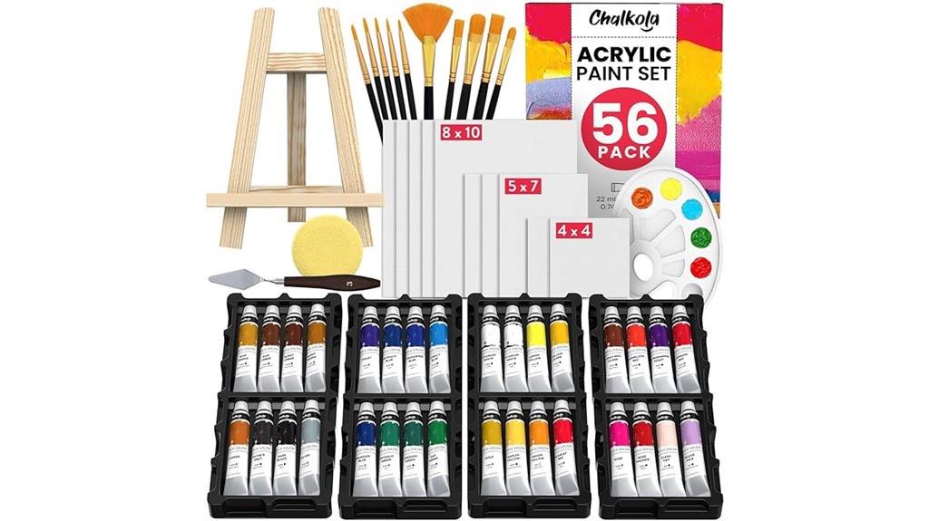 56 piece artist acrylic set