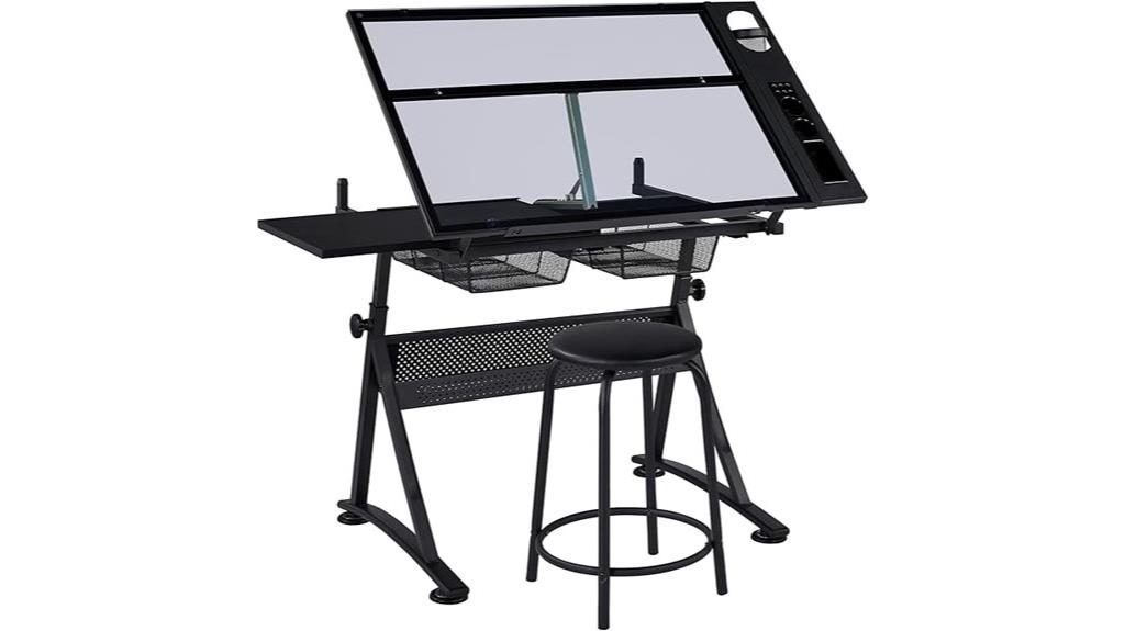 adjustable drafting table stool
