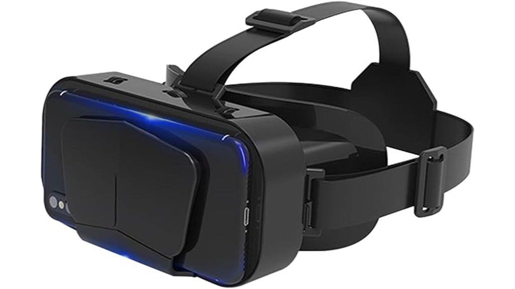 black vr headset glasses