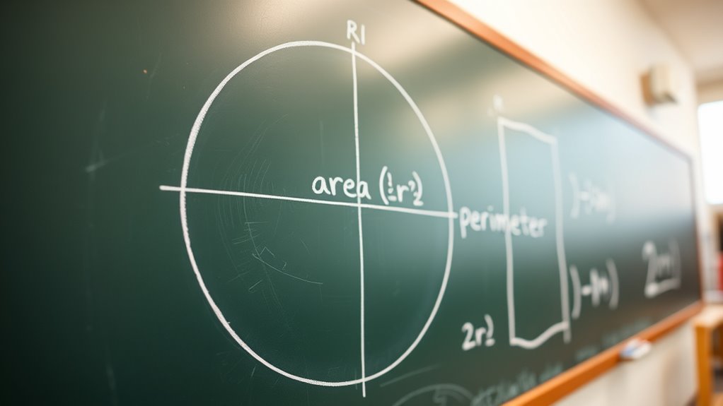 calculate circle s area perimeter