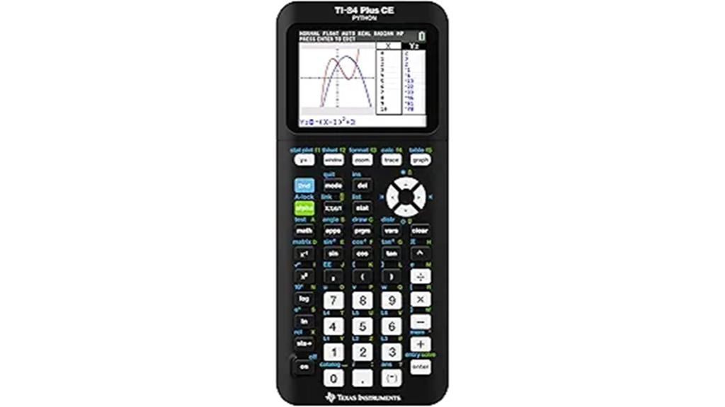 color graphing calculator black