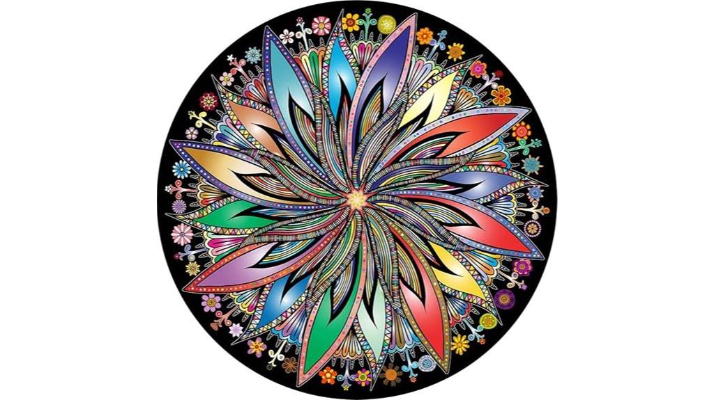 colorful floral jigsaw puzzle