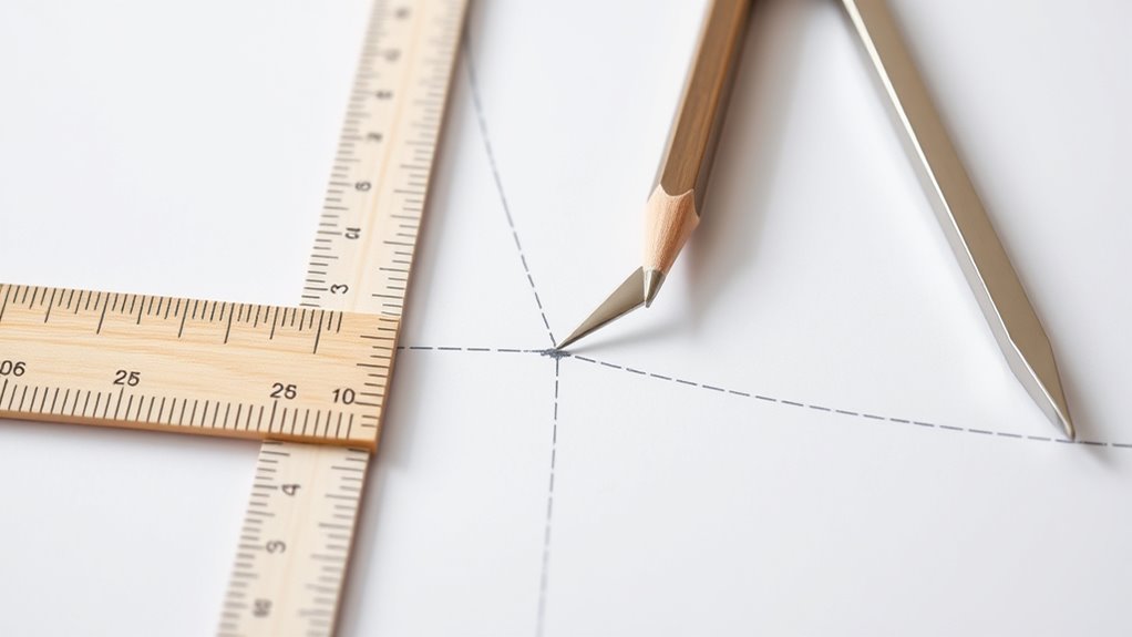 construct perpendicular line accurately