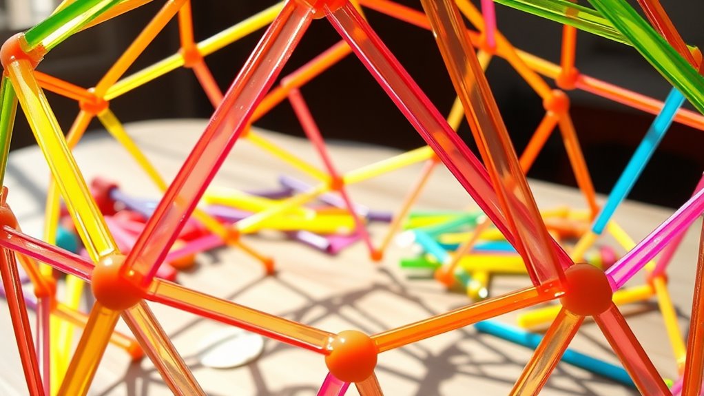 construct straw geodesic dome