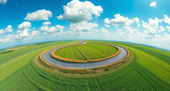 curved lines on spheres