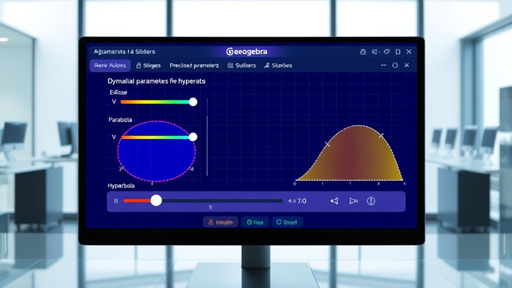 customizable conic section parameters