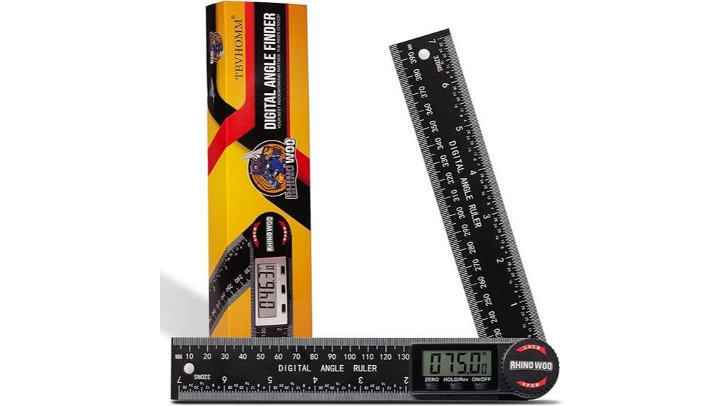 digital angle finder with ruler