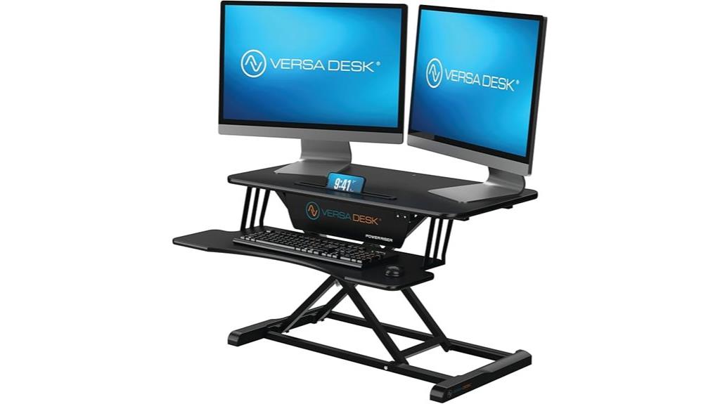 electric adjustable desk converter