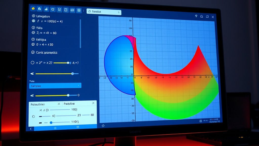 explore conic sections interactively