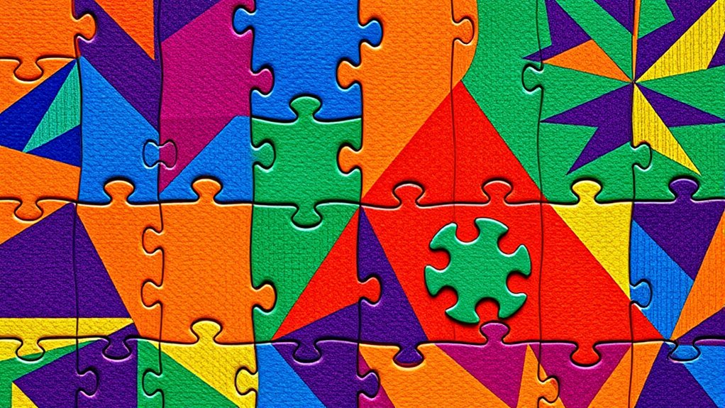 geometric art puzzle collection