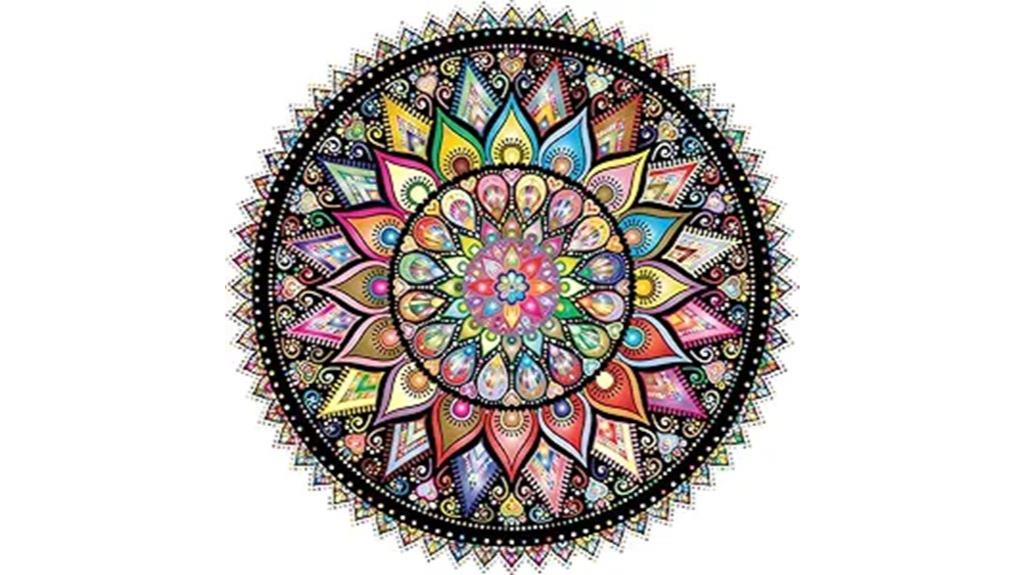 geometric mandala jigsaw puzzle
