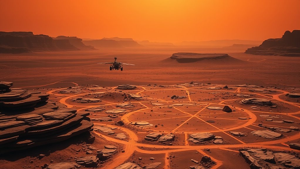 geometry guides mars exploration