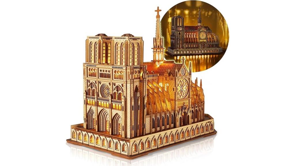 led lit notre dame puzzle