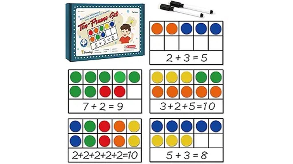 magnetic ten frame learning set
