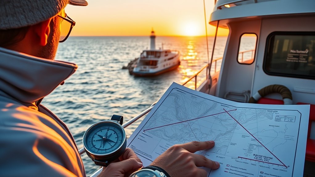 marine navigation using triangulation