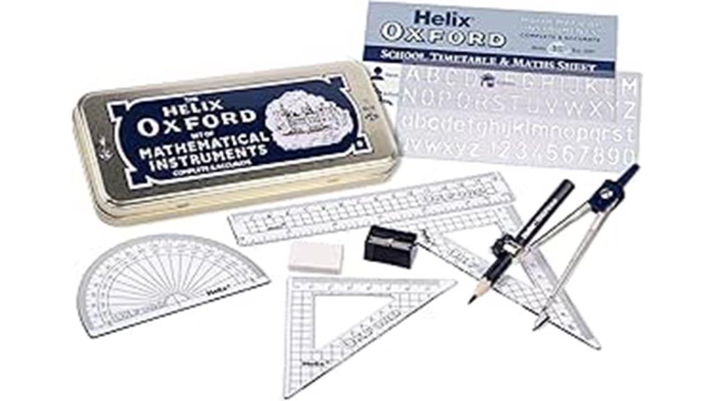 math set with tin