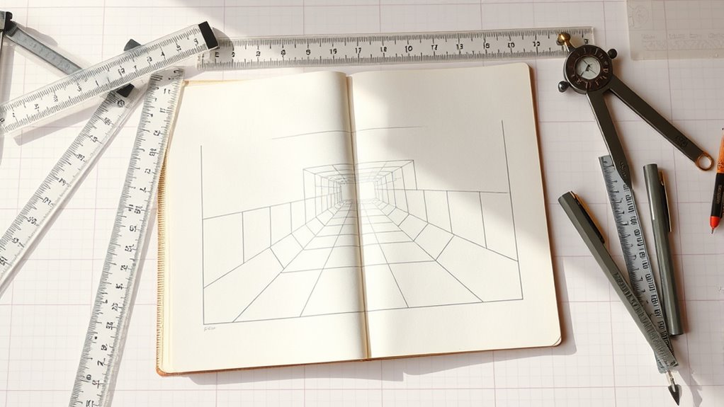 mathematics enhances perspective drawing