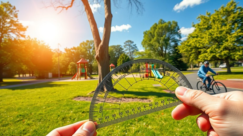 measuring angles in daily tasks