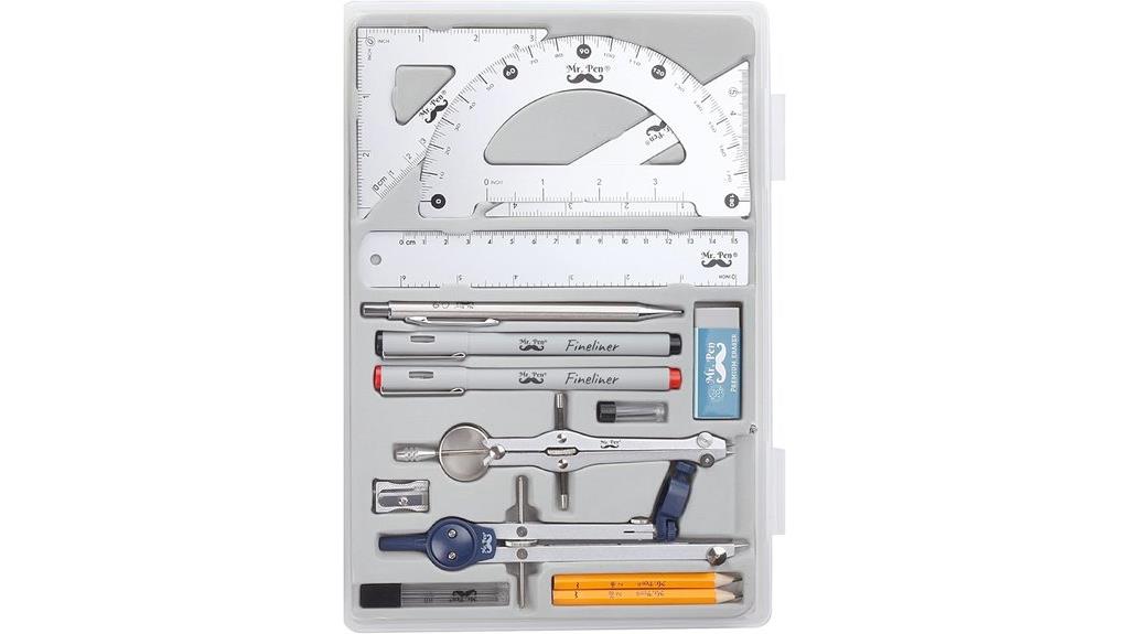 mr pen 15 piece geometry set