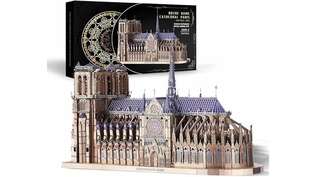notre dame 3d metal puzzle