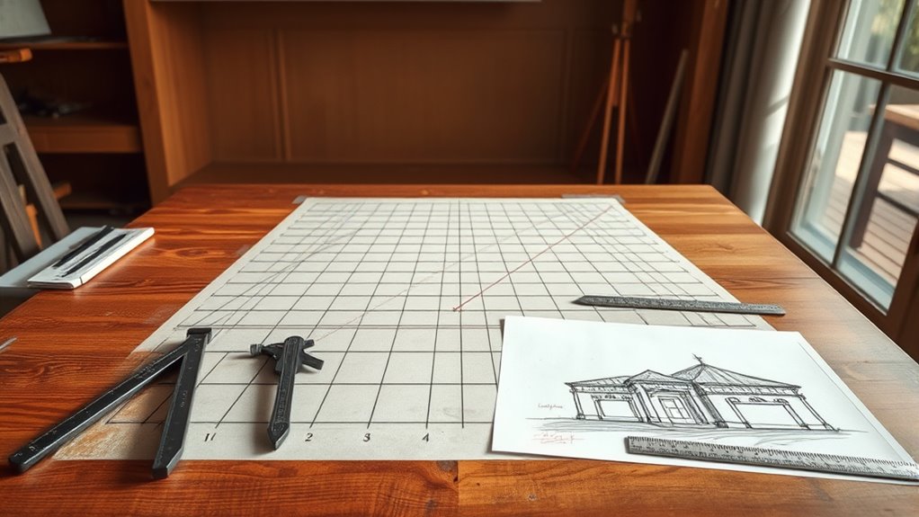 perspective drawing scale