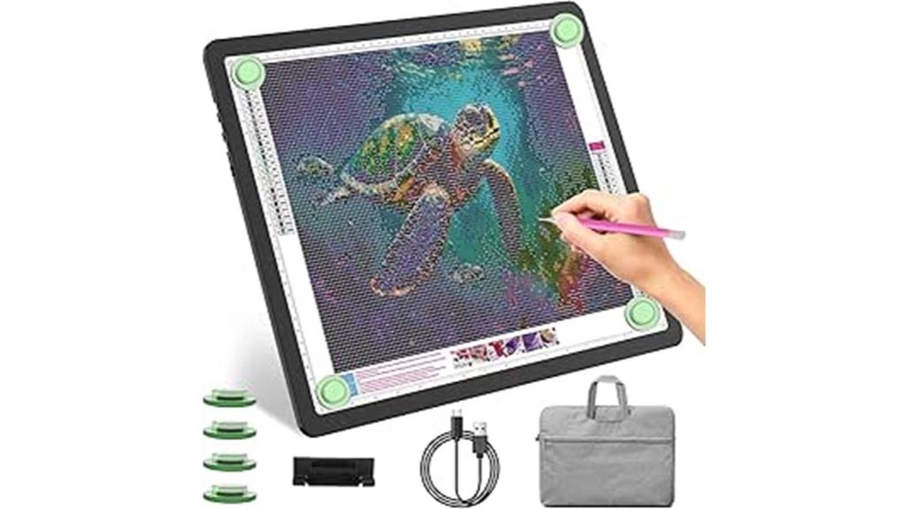 rechargeable light pad with case