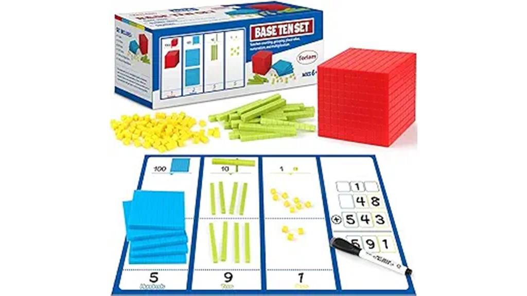 set of ten block math tools