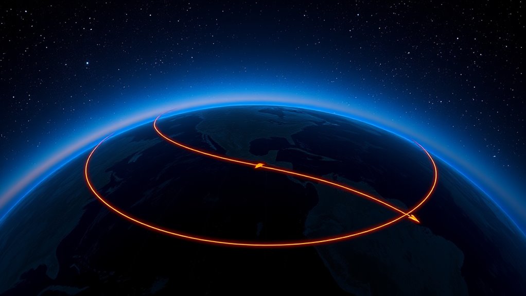 shortest navigation paths celestial positioning