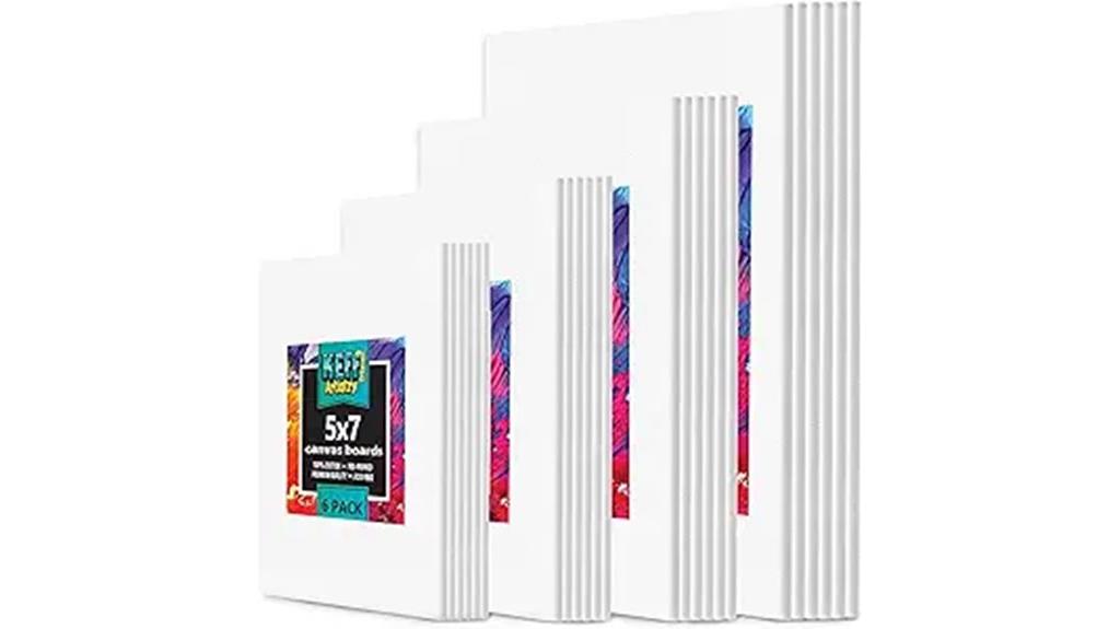 six canvas sizes pack