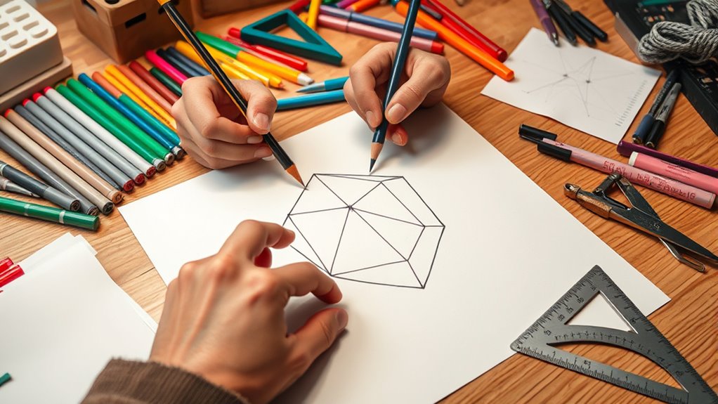 sketch pattern proportions textures