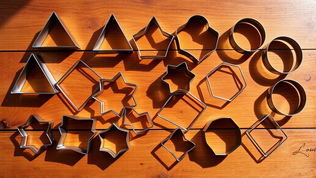 top geometric cookie cutter set
