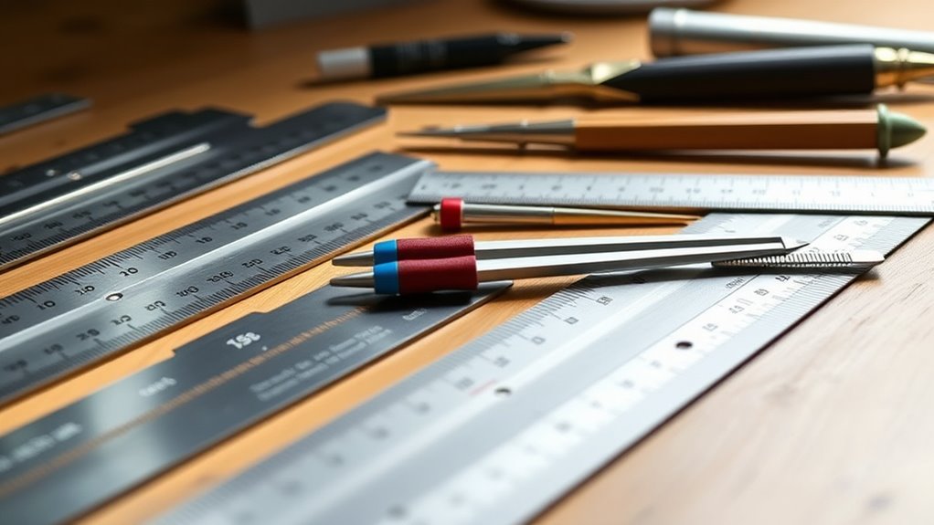 top ruler compass drawing sets