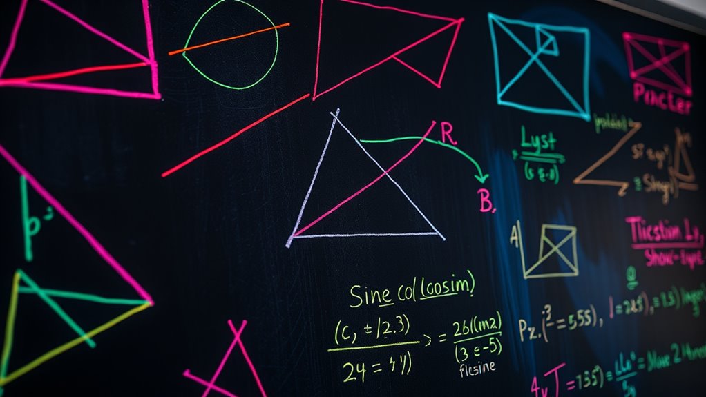 trigonometric identities in geometry