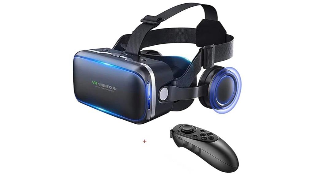vr headset with remote