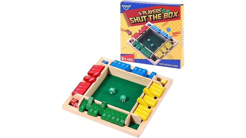 wooden shut the box