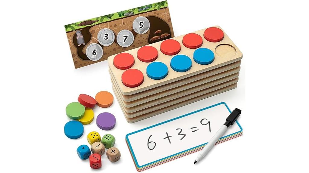 wooden ten frame kindergarten