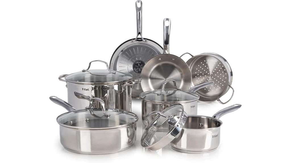 11 piece stainless steel cookware