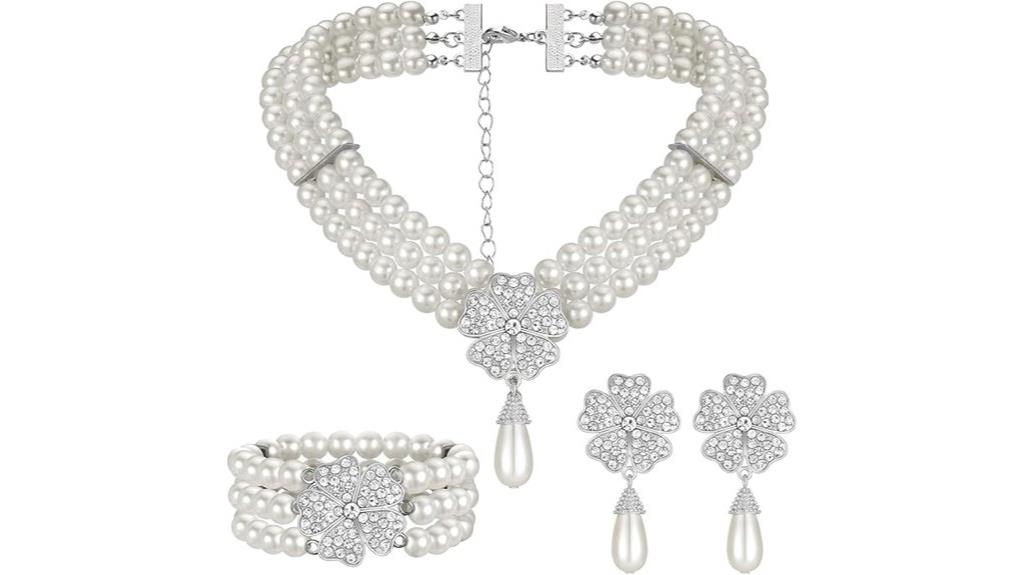 1920s pearl jewelry set