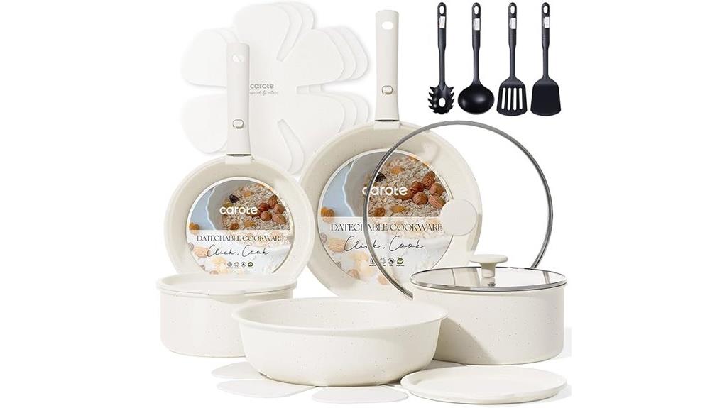 19 piece nonstick cookware set