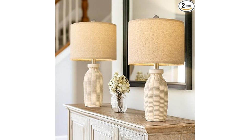 22 75 inch table lamp set