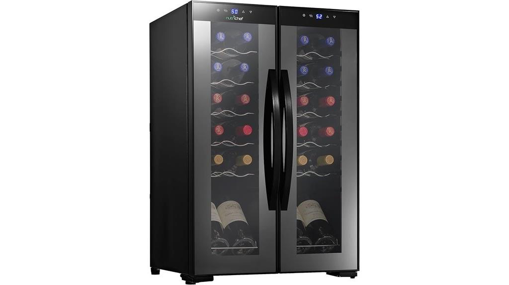 24 bottle dual zone wine fridge