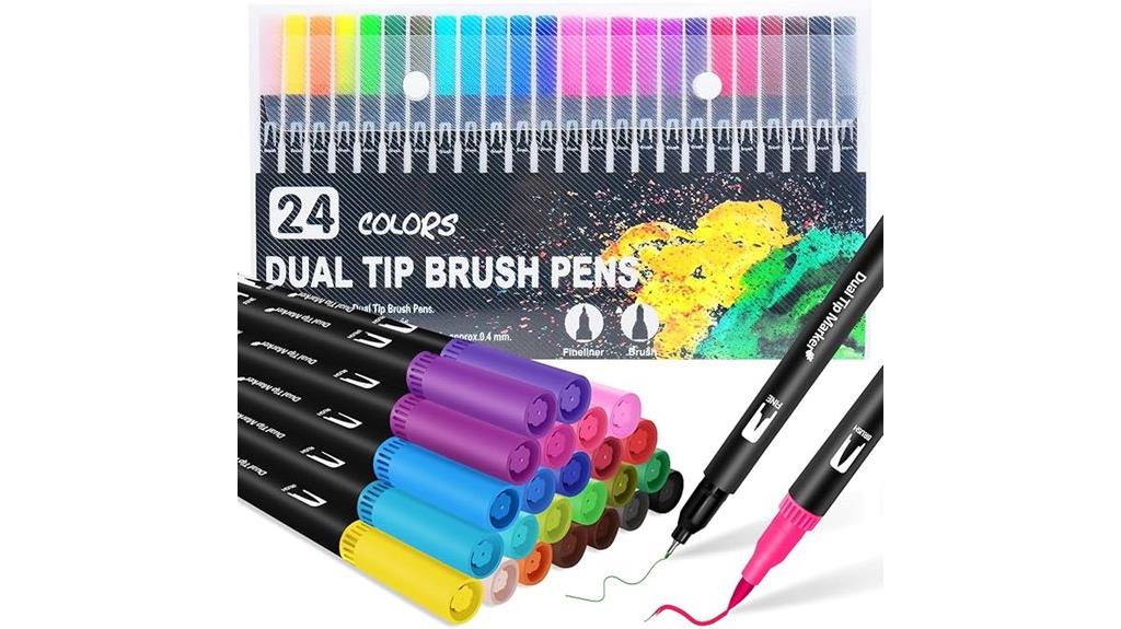 24 color dual markers