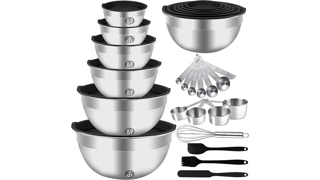27 piece stainless steel