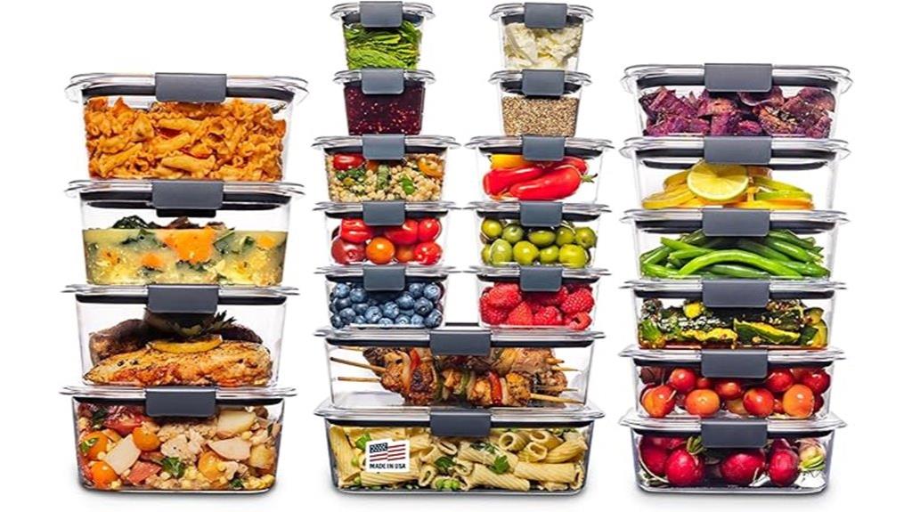 44 piece clear storage kit