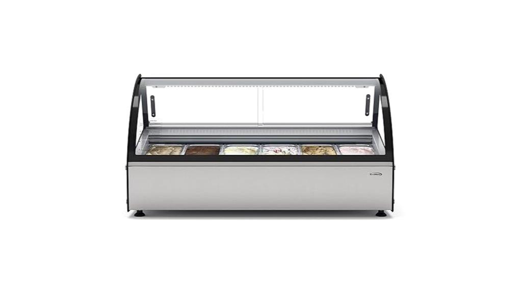 46 inch gelato display