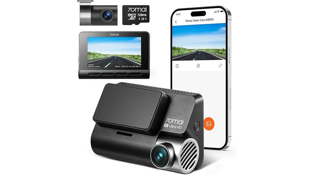4k dual camera dash cam
