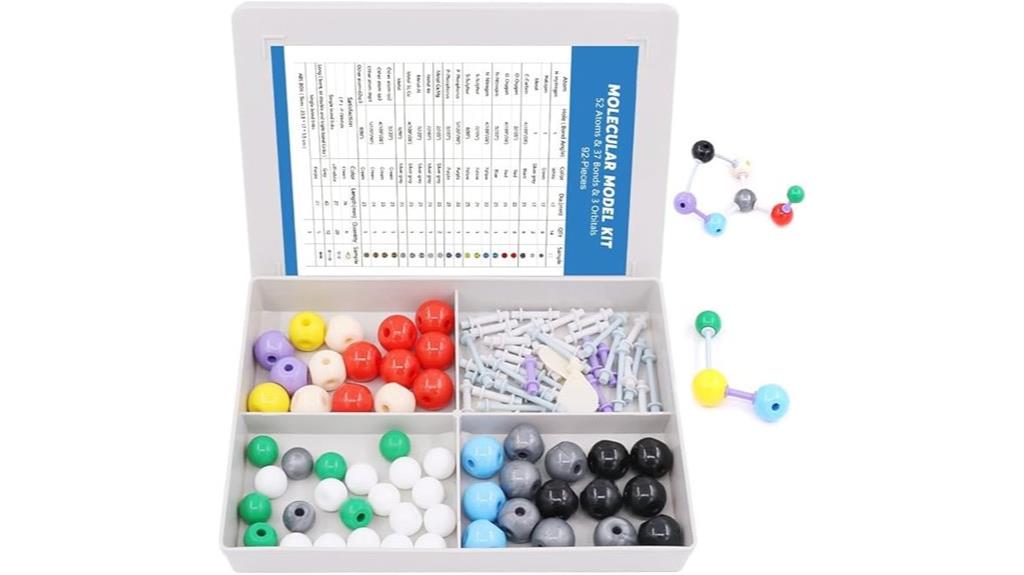 92 piece chemistry model kit