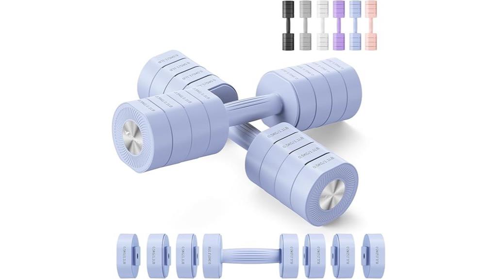 adjustable dumbbells with handles