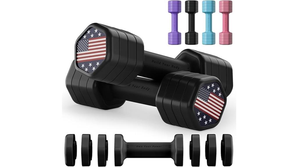 adjustable home gym dumbbells
